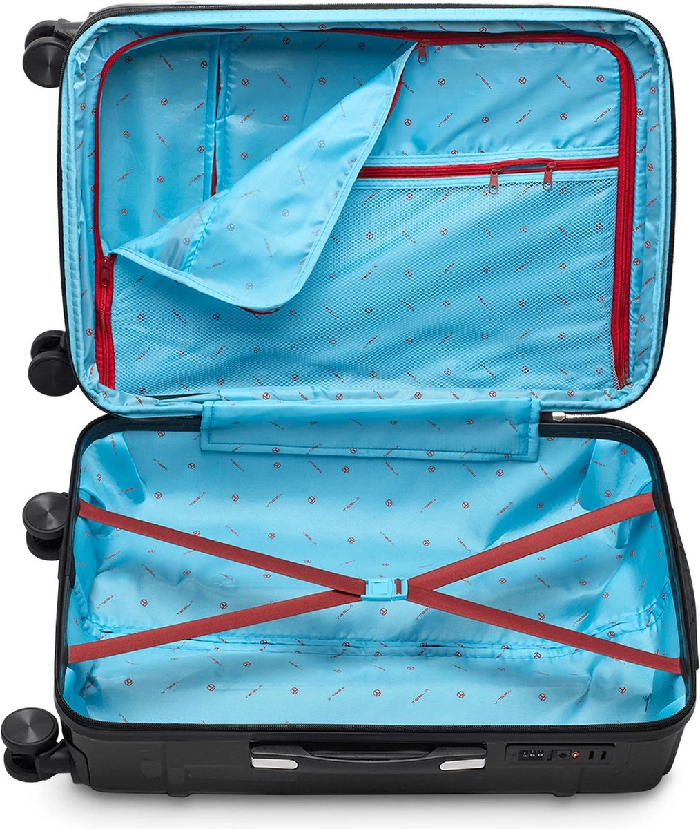 Tesla PC - Reiskoffer - 65 Cm - 4 Wielen - Zwart - Afbeelding 3