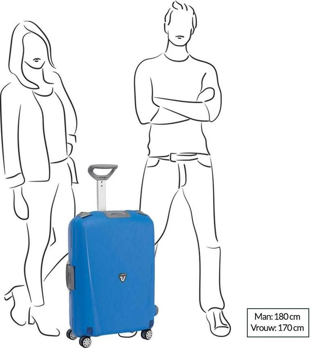 Roncato Light 4 Wiel Trolley 68 Avio Blue - Afbeelding 17