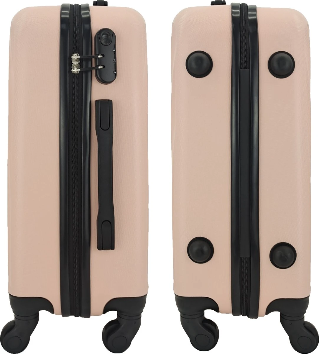 SB Travelbags Bagage Koffer 75cm 4 Wielen Trolley - Licht Roze - Afbeelding 3