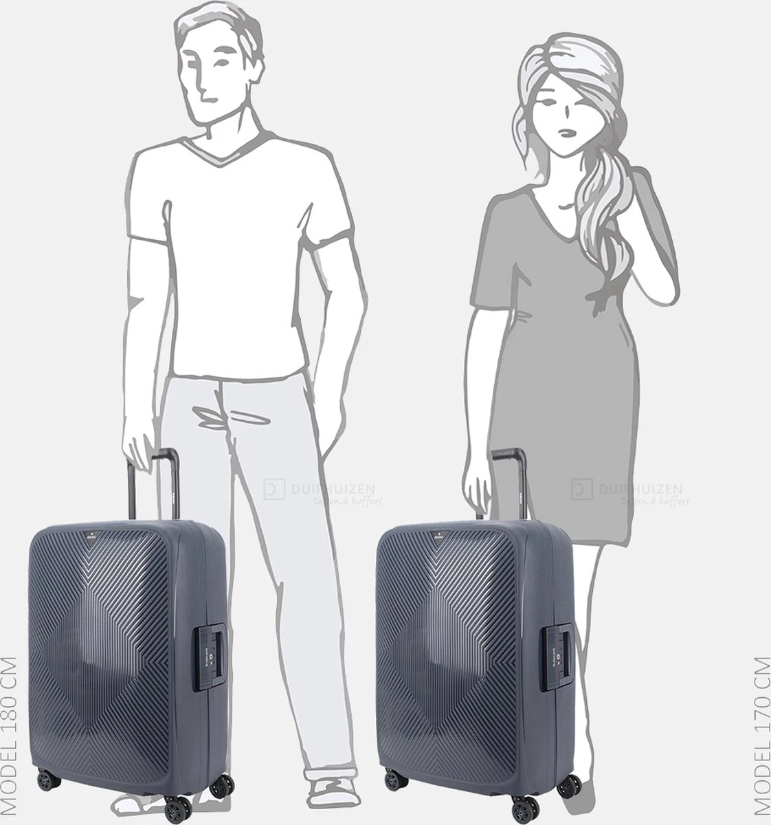 Decent Axiss Fix Koffer 68 Cm Donkerblauw - Afbeelding 11