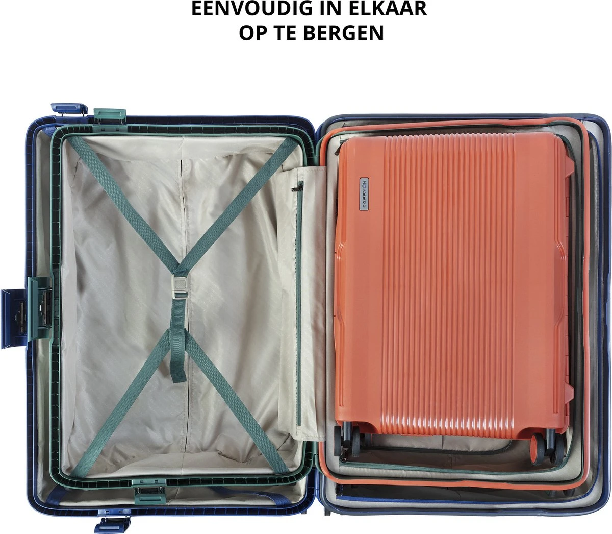 CarryOn Protector Luxe 3-delige Kofferset - Trolleyset Met TSA-kliksloten - Zwart - Afbeelding 5
