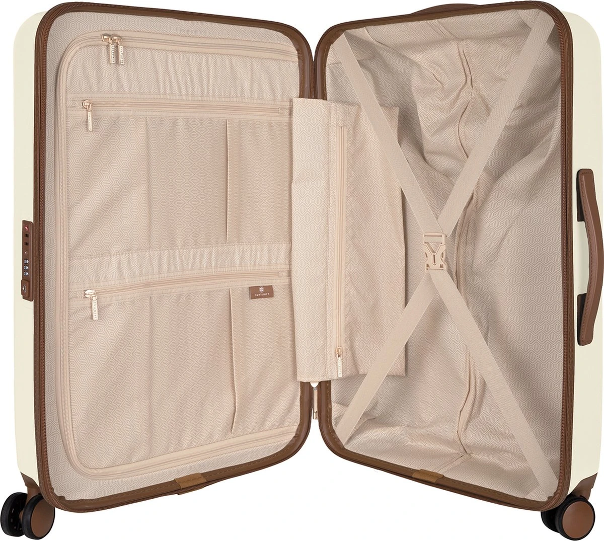 SUITSUIT - Fab Seventies - Antique White - Reiskoffer (66 Cm) - Afbeelding 3