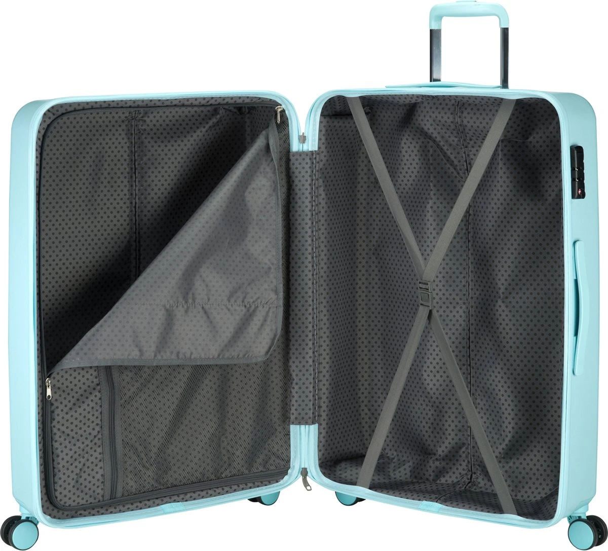 Princess Traveller Harlem - Reiskoffer - Blauw - L - 76cm - Afbeelding 4