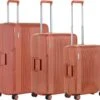CarryOn Protector Luxe 3-delige Kofferset - Trolleyset Met TSA-kliksloten - Terra
