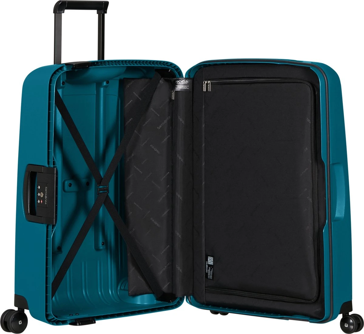 Samsonite Reiskoffer - S'Cure Spinner 69/25 - Petrol Blue - Afbeelding 4