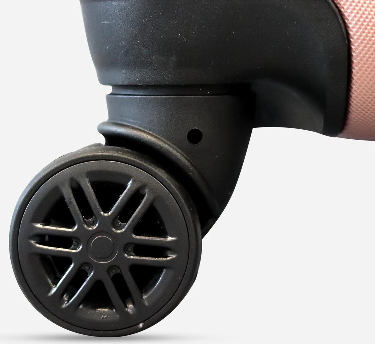 ©TROLLEYZ - Bali No.22 - Kofferset 2 Delig - 55cm+78cm Met TSA Slot - Dubbele Wielen - 360° Spinners - 100% ABS - Reiskoffers In Cosmopolitan Pink - Afbeelding 5