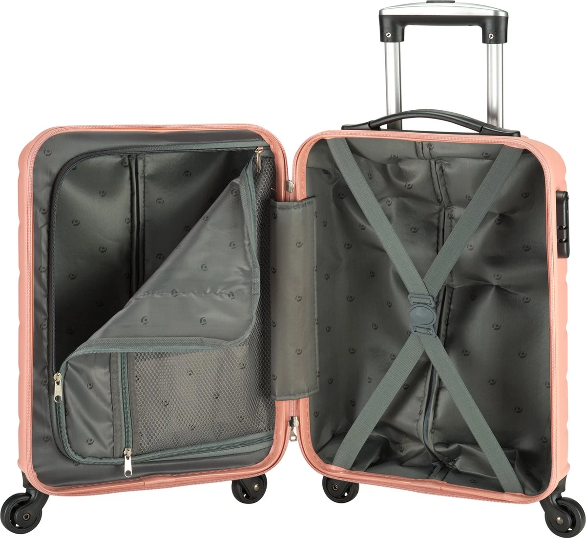 Princess Traveller Grenada - Handbagagekoffer - Dirty Pink - S - 55cm - Afbeelding 4