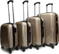 Castillo Travelerz 4 Delige ABS Kofferset - Champagne