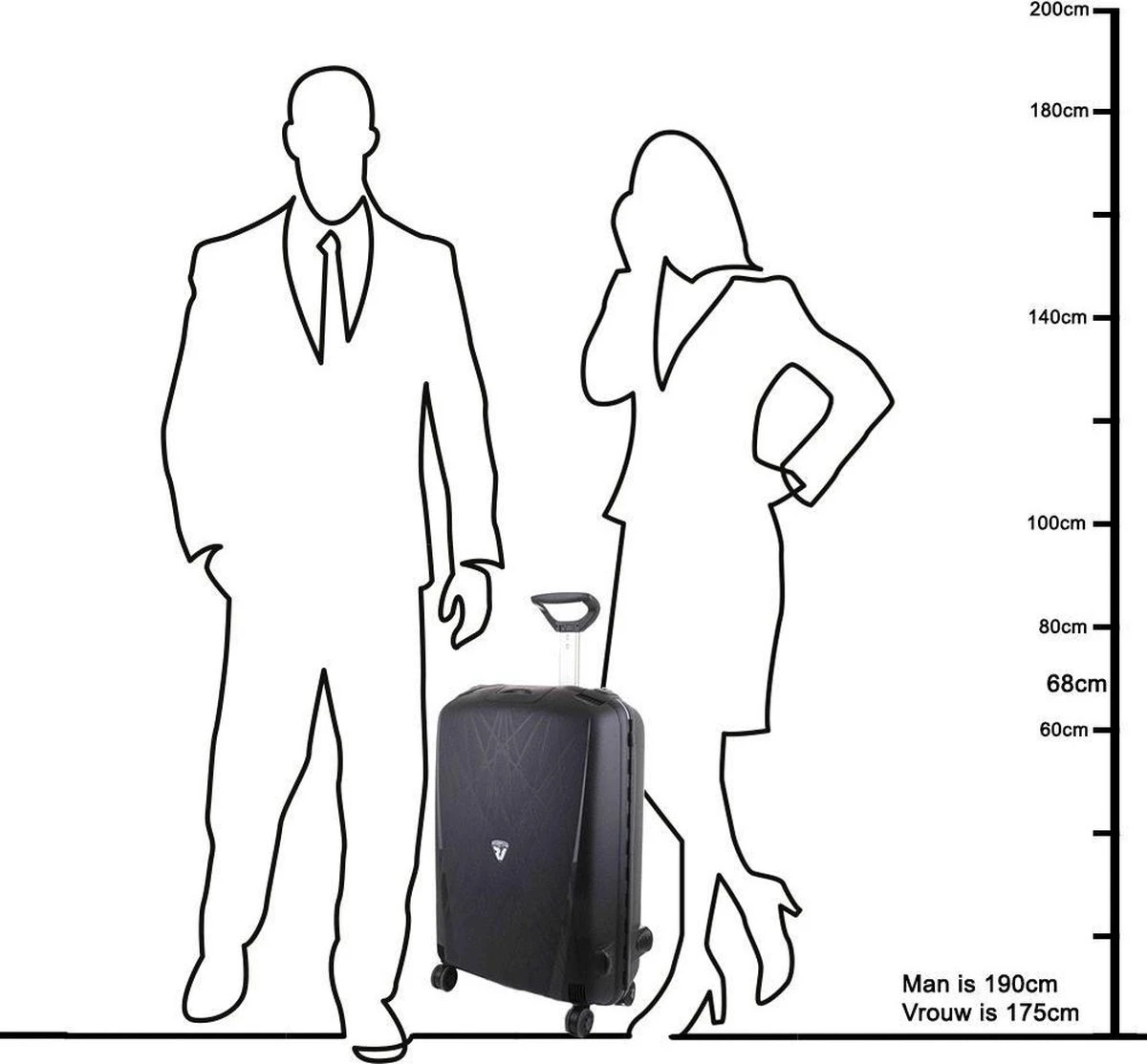 Roncato Light 4 Wiel Trolley 68 Avio Blue - Afbeelding 12