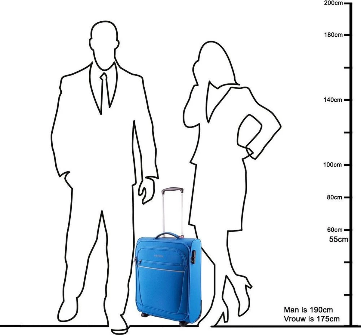 Travelite Cabin 2 Wheel Trolley Black - Afbeelding 6