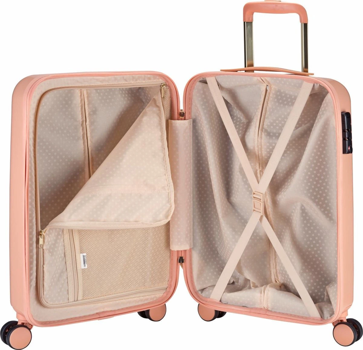 Princess Traveller Harlem - Handbaggage Koffer - Roze - S - 55cm - Afbeelding 4