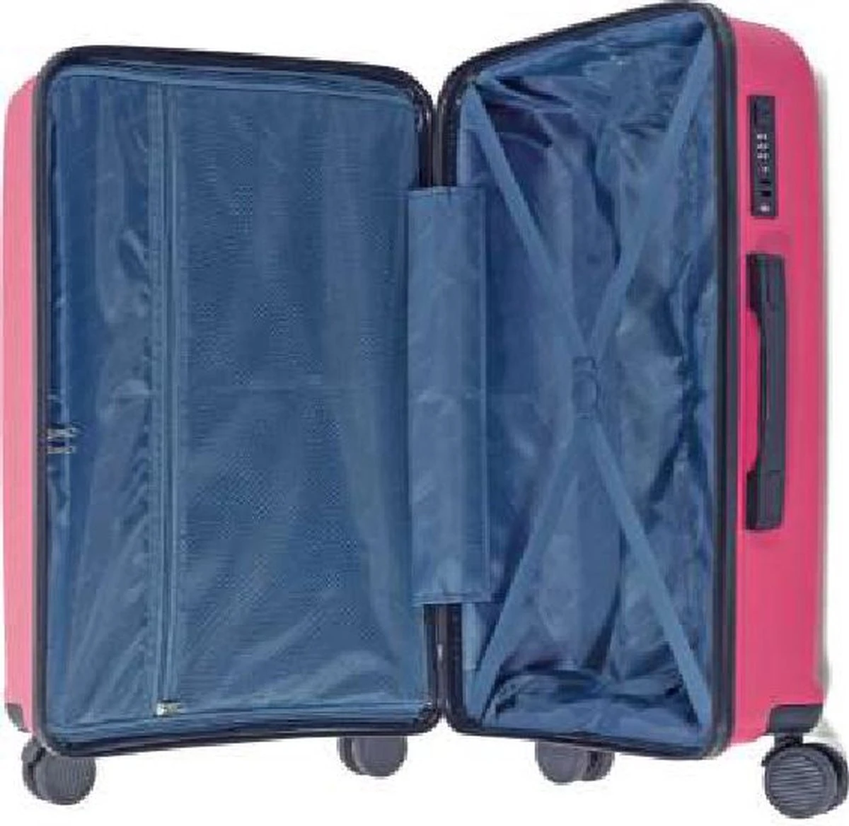 Benzi Ovar Grote Koffer - 75 Cm - 95 Liter - Fuchsiaroze - Afbeelding 2