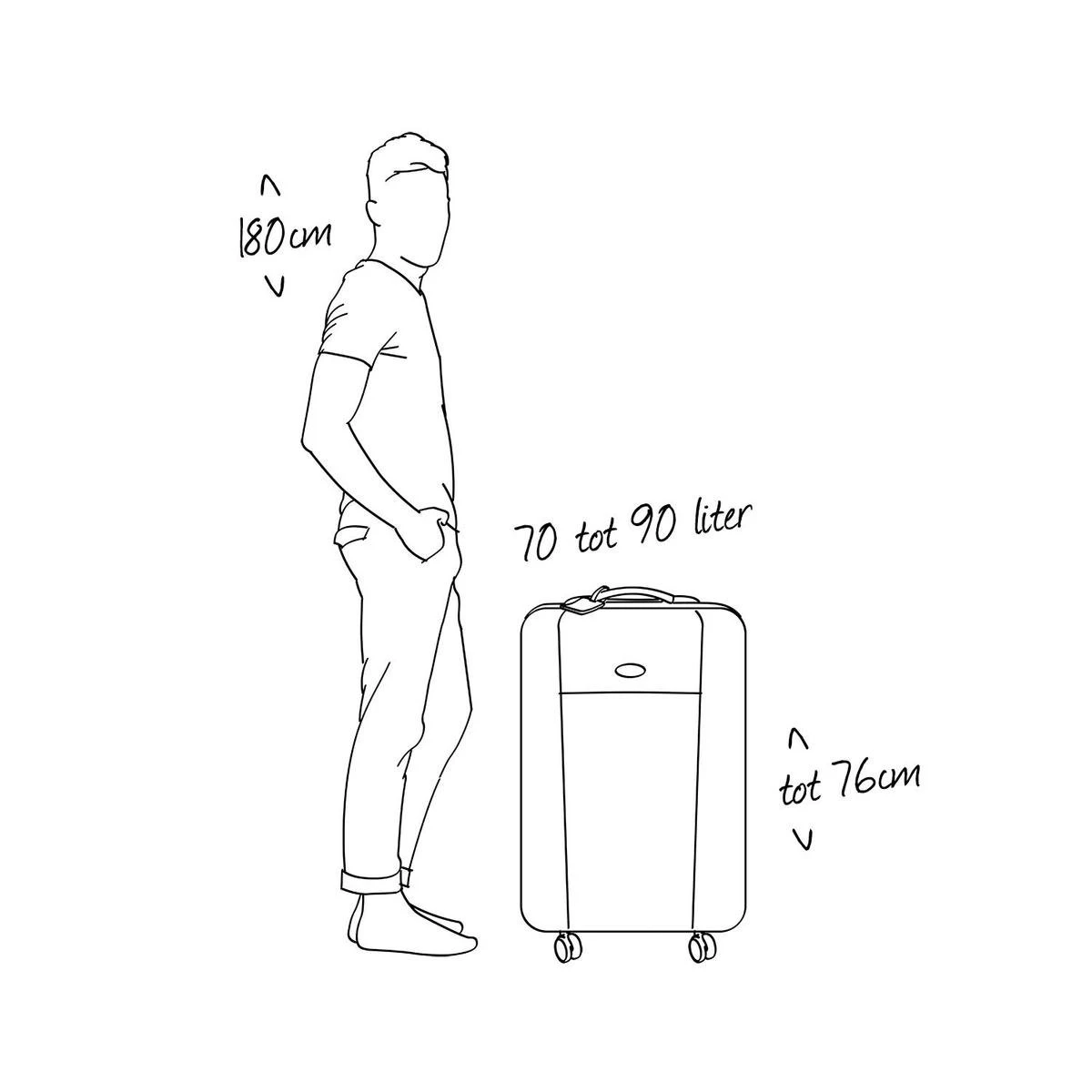 American Tourister Tracklite Spinner Reiskoffer 67 Cm - Dark Slate - Afbeelding 7