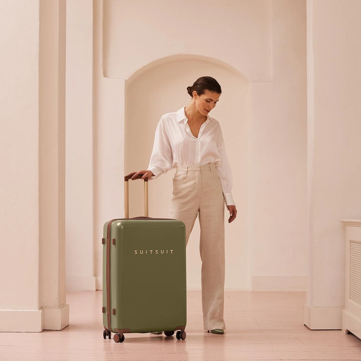 SUITSUIT - Fab Seventies - Martini Olive - Reiskoffer (76 Cm) - Afbeelding 2