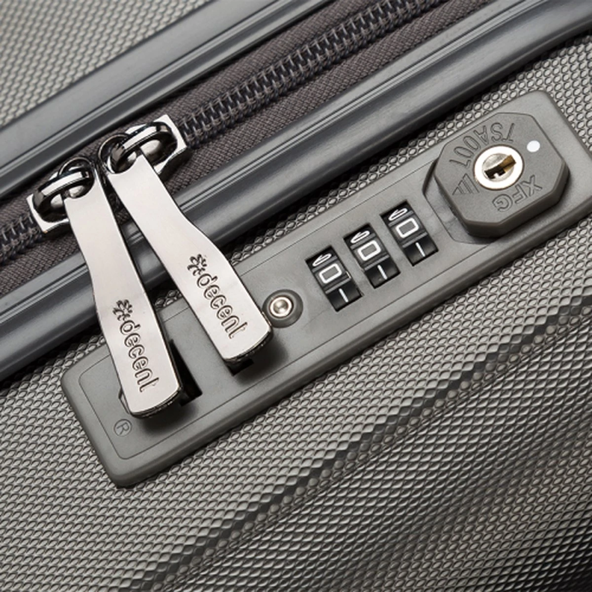 Decent Handbagage Koffer / Trolley / Reiskoffer - 42 Cm - 24 Liter - ABS - Maxi Air - Grijs - Afbeelding 2