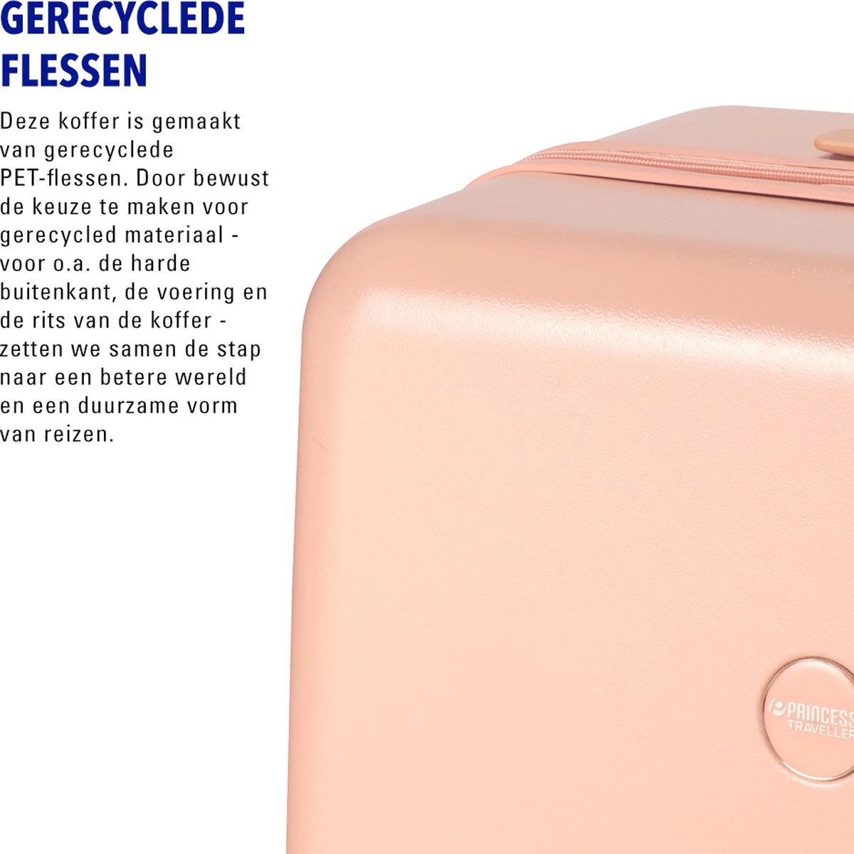 Princess Traveller Harlem - Handbaggage Koffer - Roze - S - 55cm - Afbeelding 7