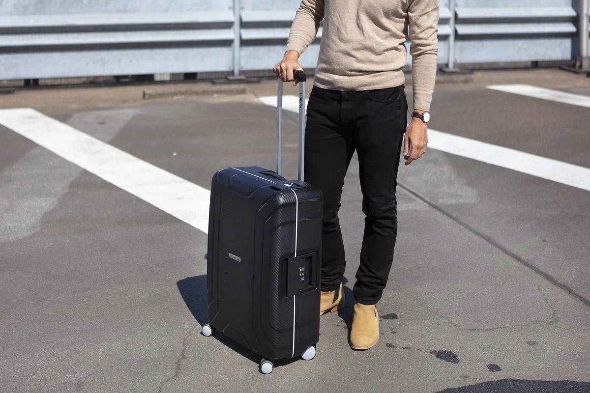 CarryOn Steward Kofferset - 2-delige TSA Trolleyset Met Kliksloten - Dubbele Wielen - Zwart - Afbeelding 10