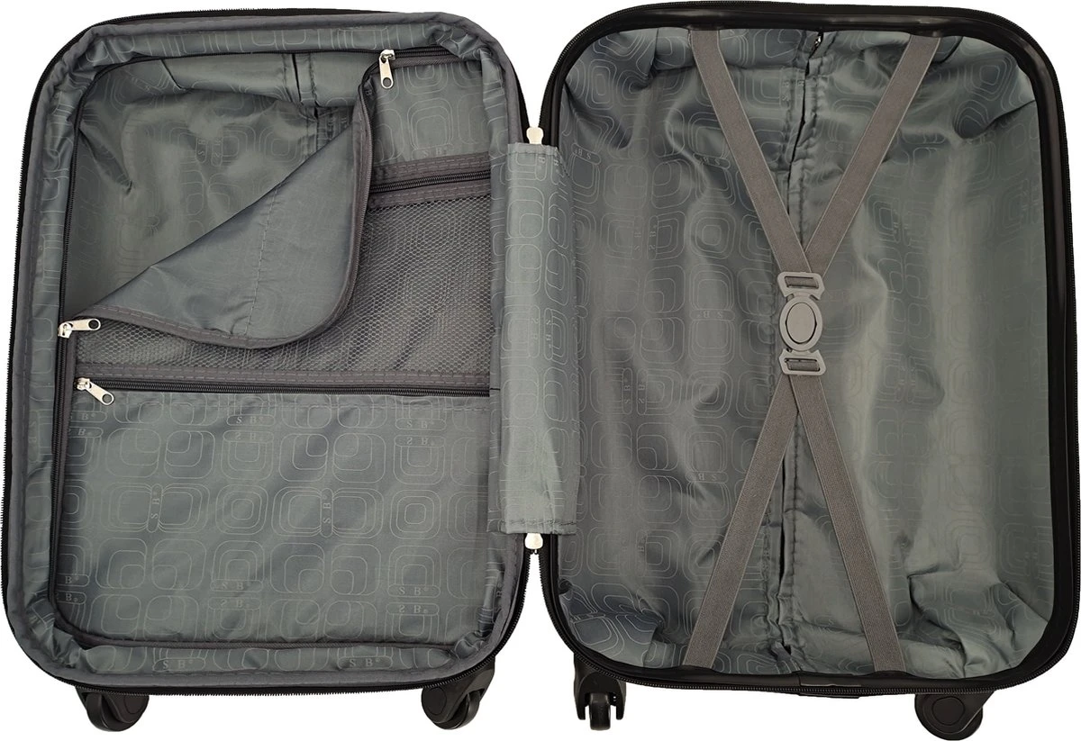 SB Travelbags 'Expandable' Bagage Koffer 65cm- Donker Grijs - Afbeelding 5