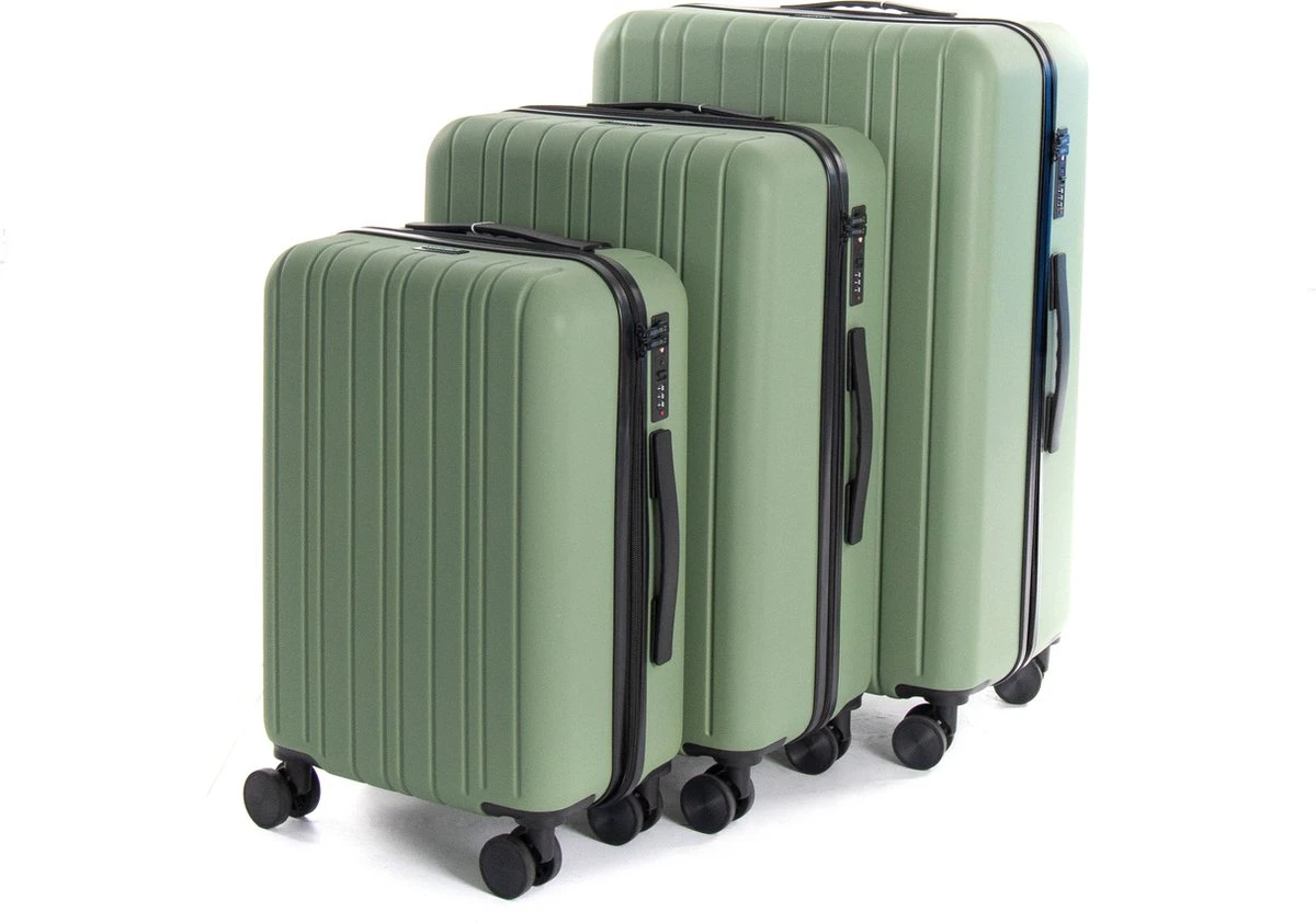 AttitudeZ Azur Handbagage Olijfgroen 55cm - TSA-slot - Afbeelding 4