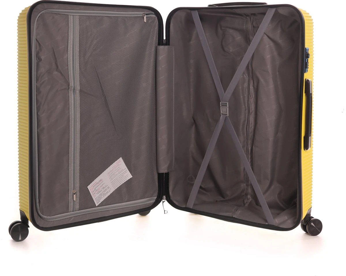 AttitudeZ Air-Z Handbagage Koffer Geel 55cm - TSA-slot - Afbeelding 3