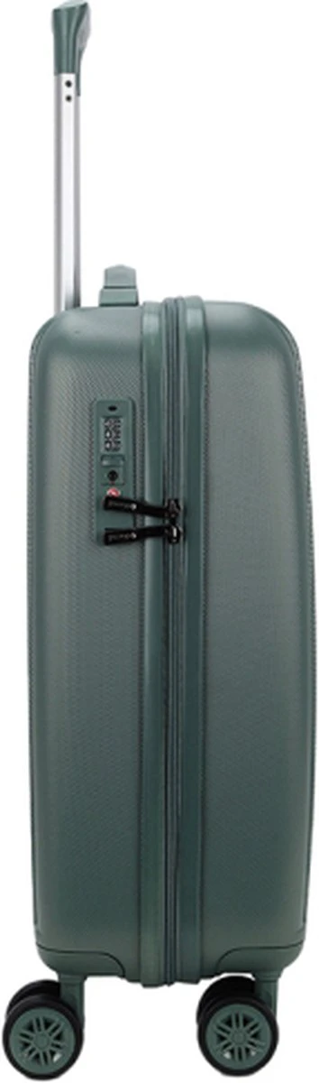 Decent Handbagage Koffer / Trolley / Reiskoffer - 55 Cm - 38 Liter - ABS - Tranporto - Groen - Afbeelding 4