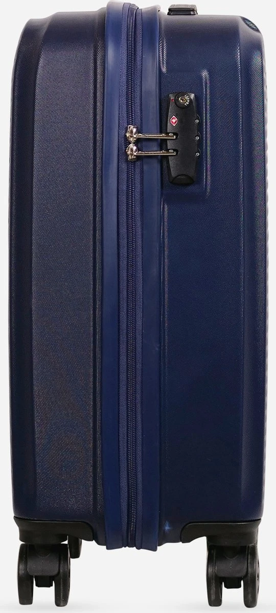 ©TROLLEYZ - Ibiza No.3 - Trolley - 55cm Met TSA Slot - Dubbele Wielen - 360° Spinners - 100% ABS - Handbagage Koffer In Ocean Blue - Afbeelding 2