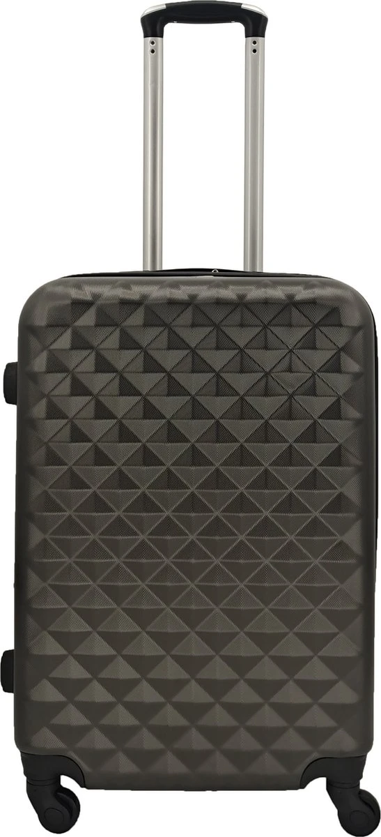 SB Travelbags 'Expandable' Bagage Koffer 65cm- Donker Grijs
