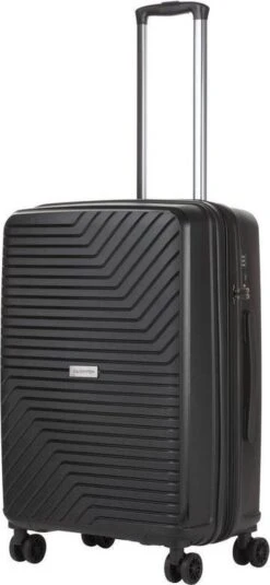 CarryOn Transport TSA Reiskoffer - Trolley 67cm Met Expander - OKOBAN - YKK Ritsen - Dubbele Wielen - Zwart