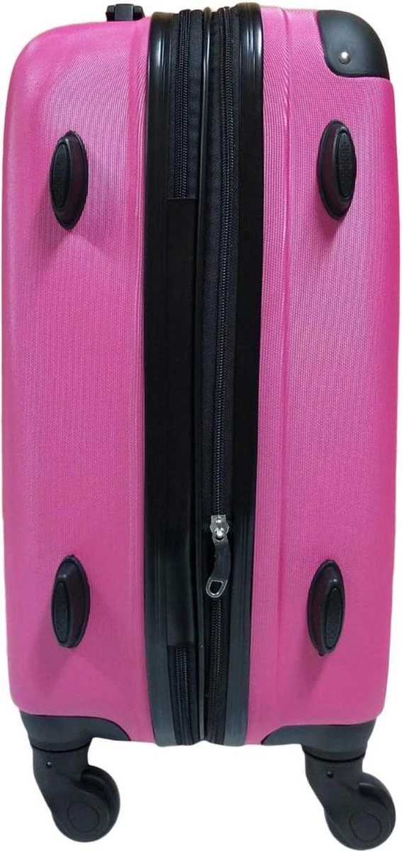 SB Travelbags 'Expandable' Handbagage Koffer 53cm 4 Wielen Trolley - Roze - Afbeelding 6
