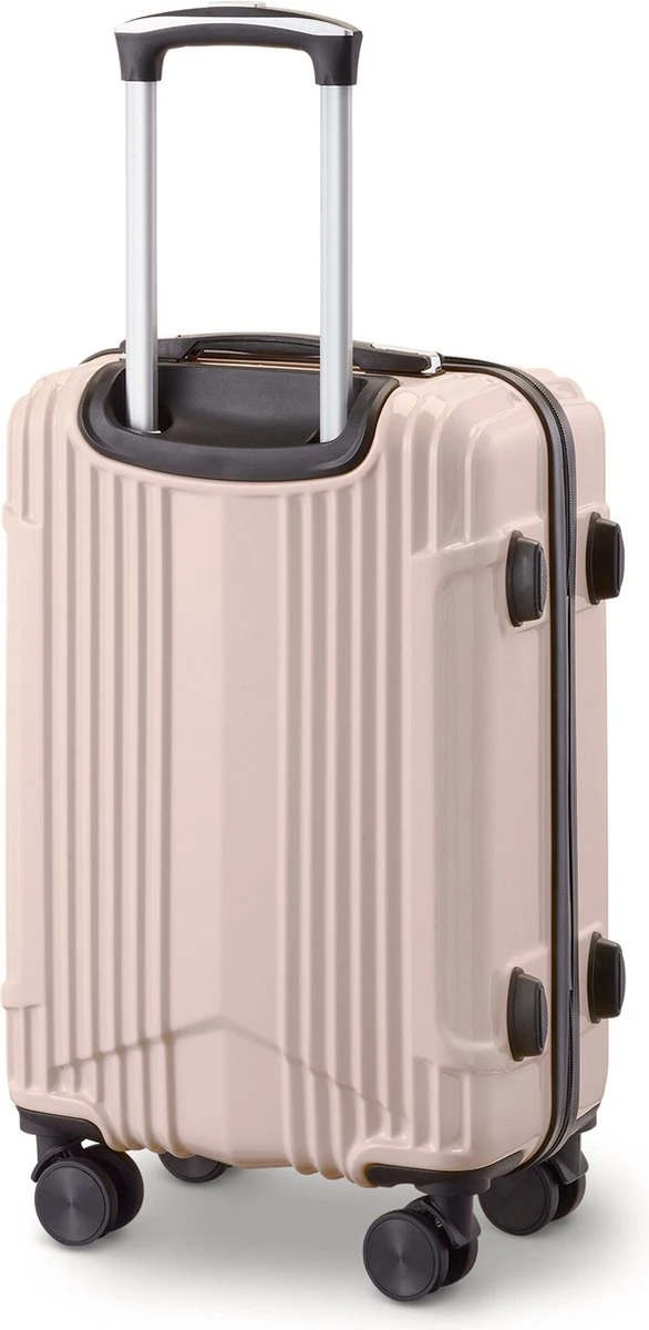 Tesla PC - Handbagage Koffer - 55x35x20 Cm - 4 Wielen - Roze - Afbeelding 2