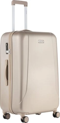 CarryOn Skyhopper Reiskoffer - 78cm TSA Trolley Met OKOBAN - Dubbele Wielen - Champagne