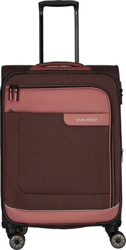 Travelite Zachte Koffer / Trolley / Reiskoffer - Viia - 67 Cm (medium) - Roze
