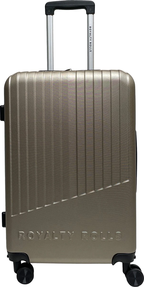 Royalty Rolls Amsterdam M Reiskoffer 67 Cm - 61 Liter - Champagne - Afbeelding 2