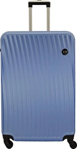 SB Travelbags Bagage Koffer 75cm 4 Wielen Trolley - Blauw