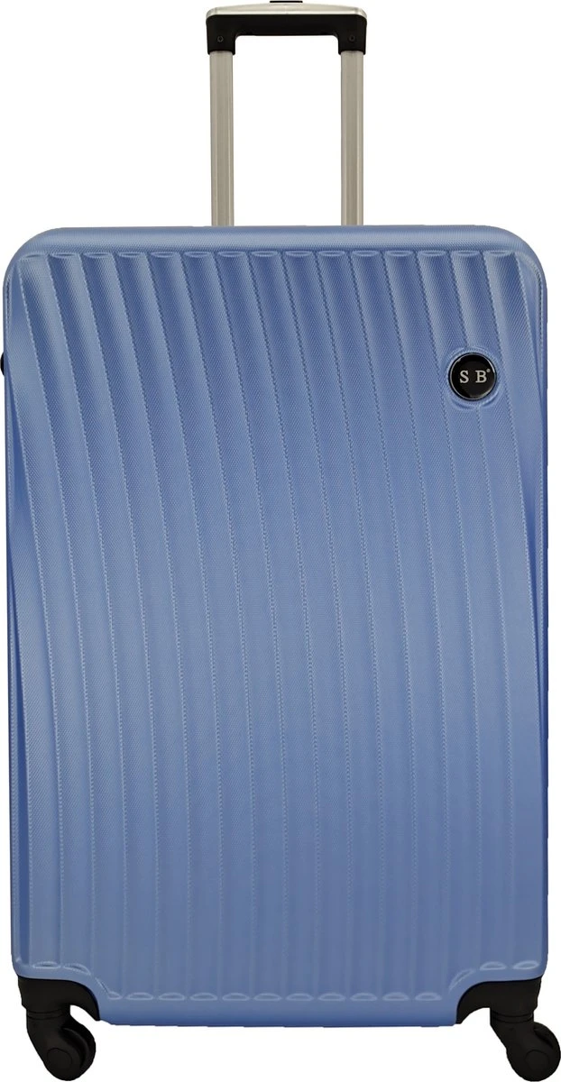 SB Travelbags Bagage Koffer 75cm 4 Wielen Trolley - Blauw