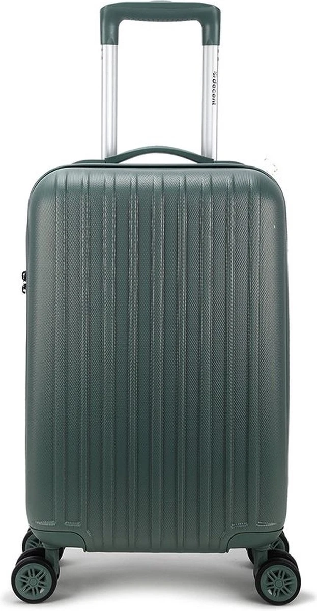 Decent Handbagage Koffer / Trolley / Reiskoffer - 55 Cm - 38 Liter - ABS - Tranporto - Groen