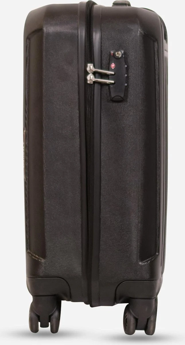 ©TROLLEYZ - Bali No.22 - Trolley - 55cm Met TSA Slot - Dubbele Wielen - 360° Spinners - 100% ABS - Handbagage Koffer In Night Black - Afbeelding 8