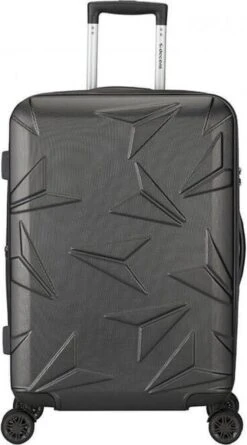 Decent Harde Koffer Q-LuxxHoogte > 67 Cm - Grijs