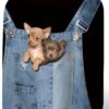 Kofferhoes Met 3d Print Chihuahua In Jeans - Maat L - Voor Hoogte 65 Tot 70 Cm