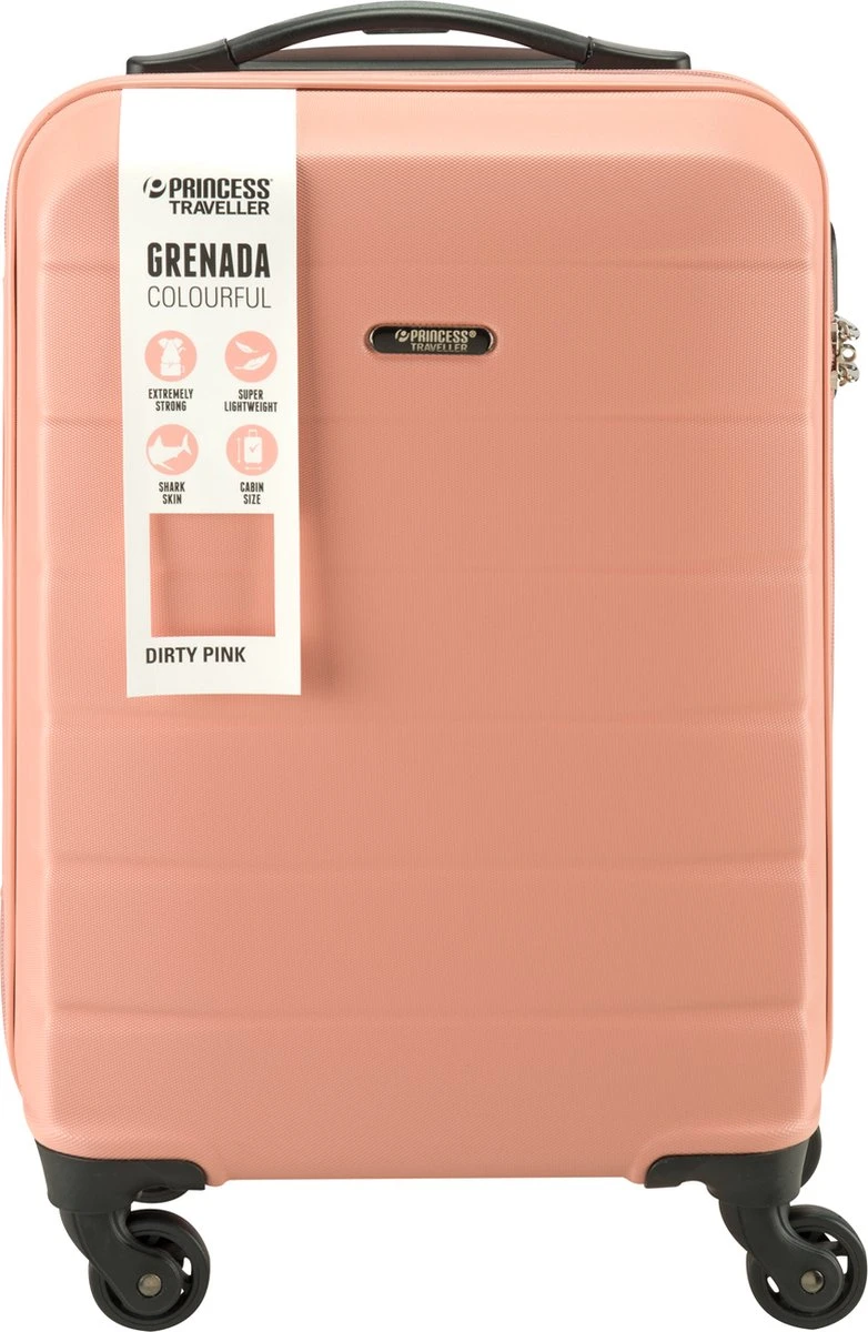 Princess Traveller Grenada - Handbagagekoffer - Dirty Pink - S - 55cm - Afbeelding 7
