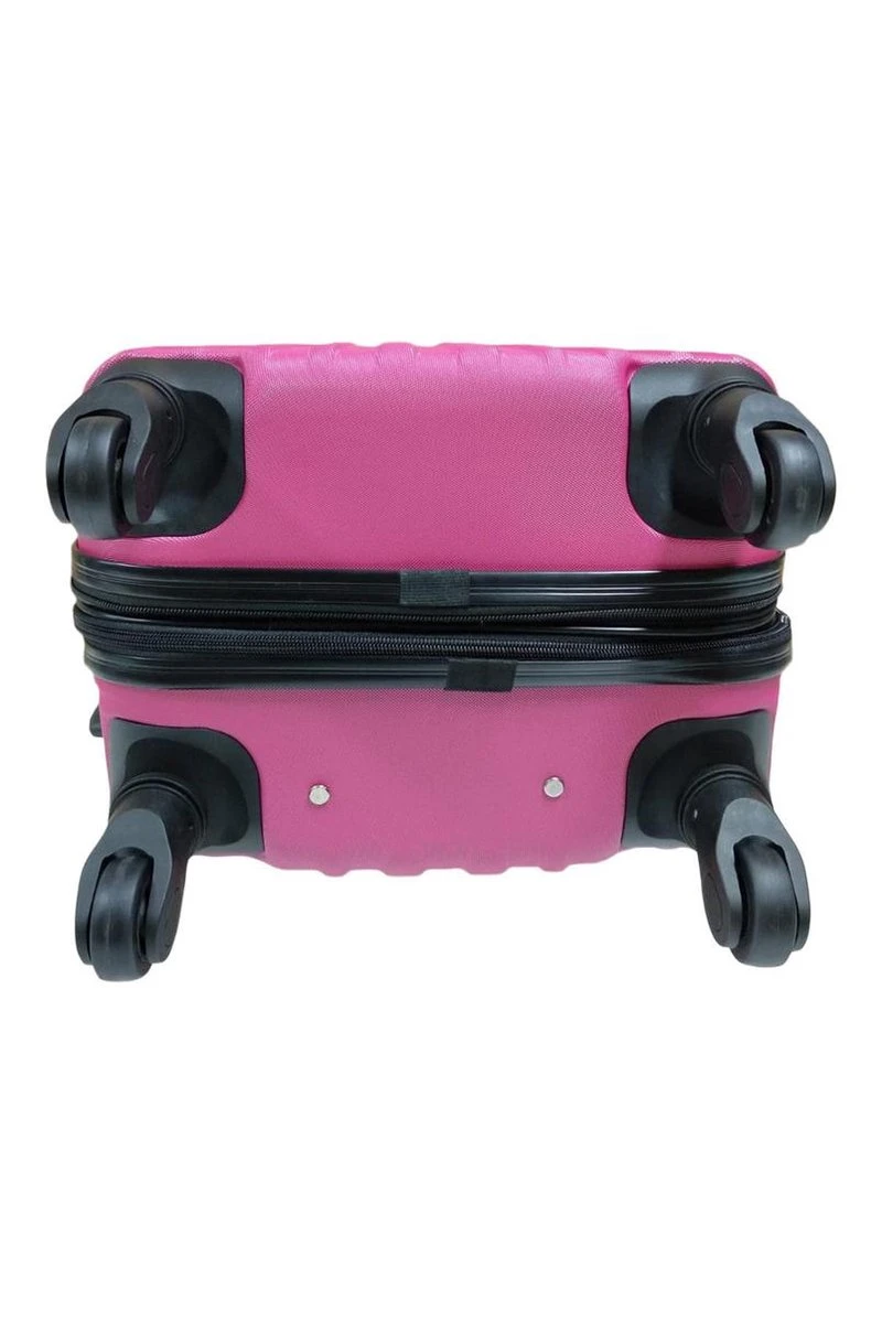 SB Travelbags 'Expandable' Handbagage Koffer 53cm 4 Wielen Trolley - Roze - Afbeelding 7