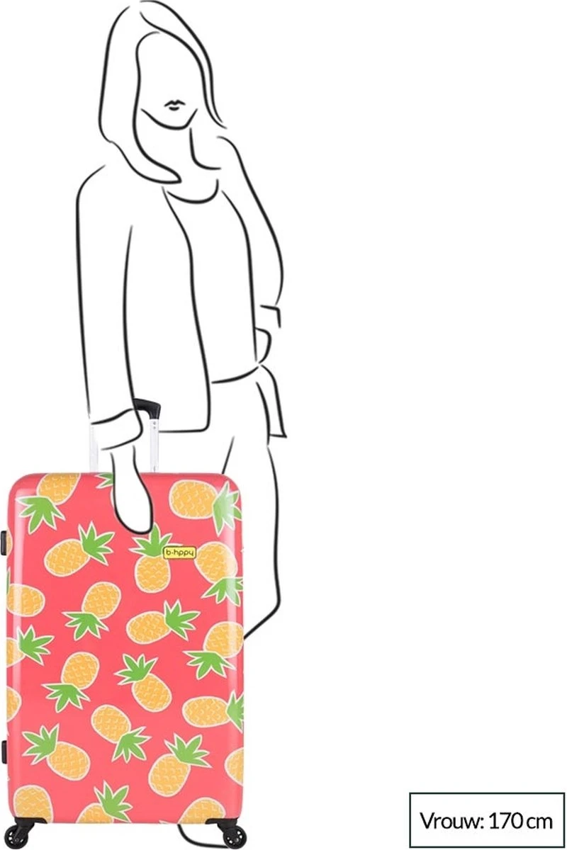 BHPPY - Pretty Pineapple - Reiskoffer (76 Cm) - Afbeelding 8