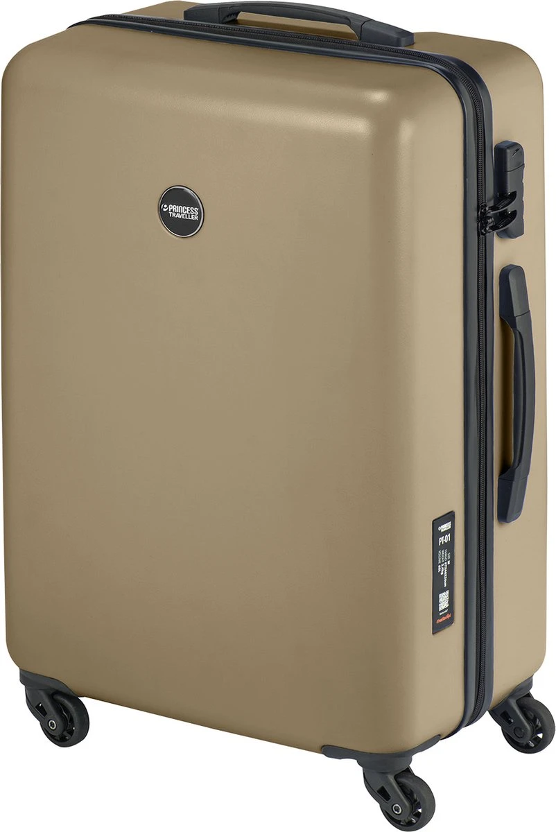 Princess Traveller PT01 - Reiskoffer - Pristine Bronze - M - 67cm - Afbeelding 2