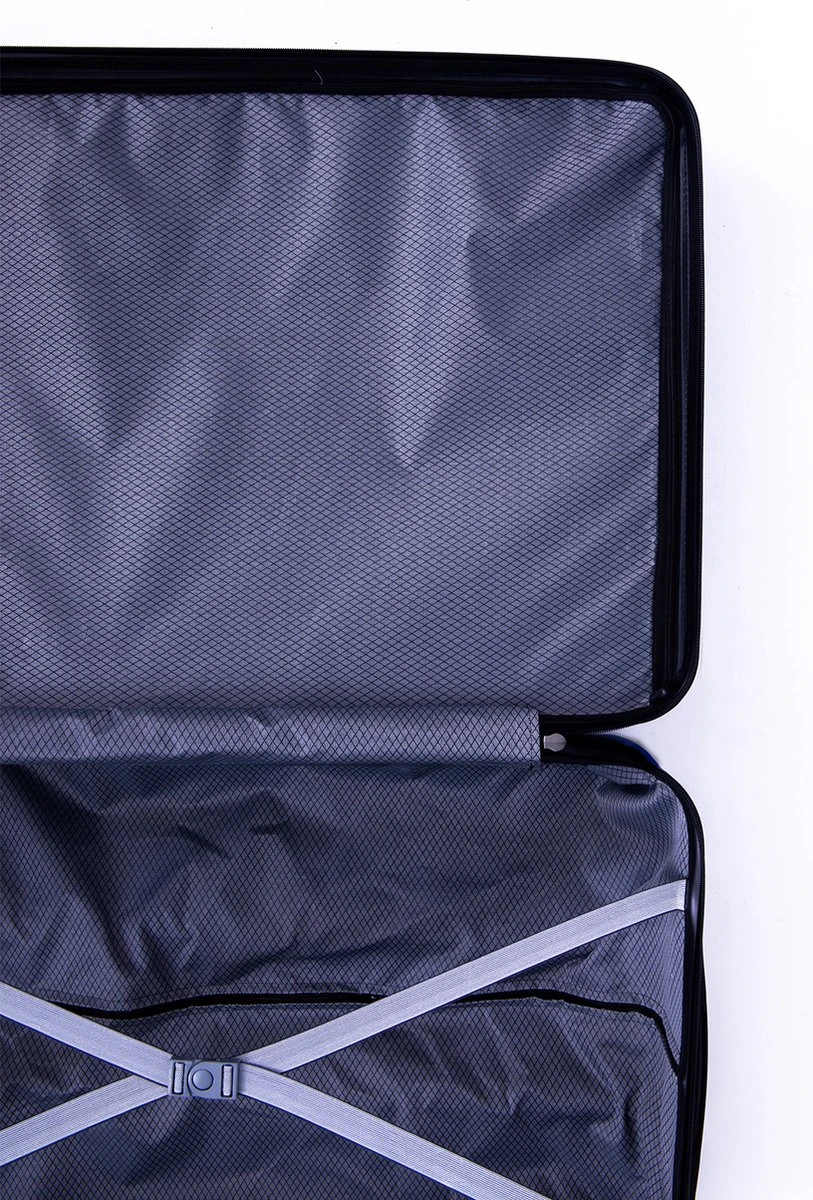 Tobeyz - Kofferset - 3-delig Zwart Handbagage - Verrijdbaar Op 4 Wielen - Stevig ABS - Lichtgewicht, Trolley - Afbeelding 3