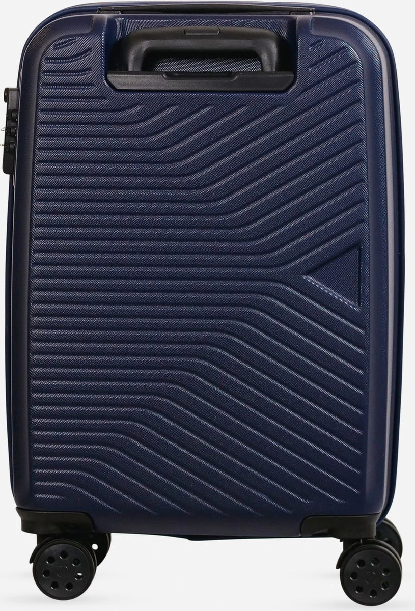 ©TROLLEYZ - Ibiza No.3 - Trolley - 55cm Met TSA Slot - Dubbele Wielen - 360° Spinners - 100% ABS - Handbagage Koffer In Ocean Blue - Afbeelding 3