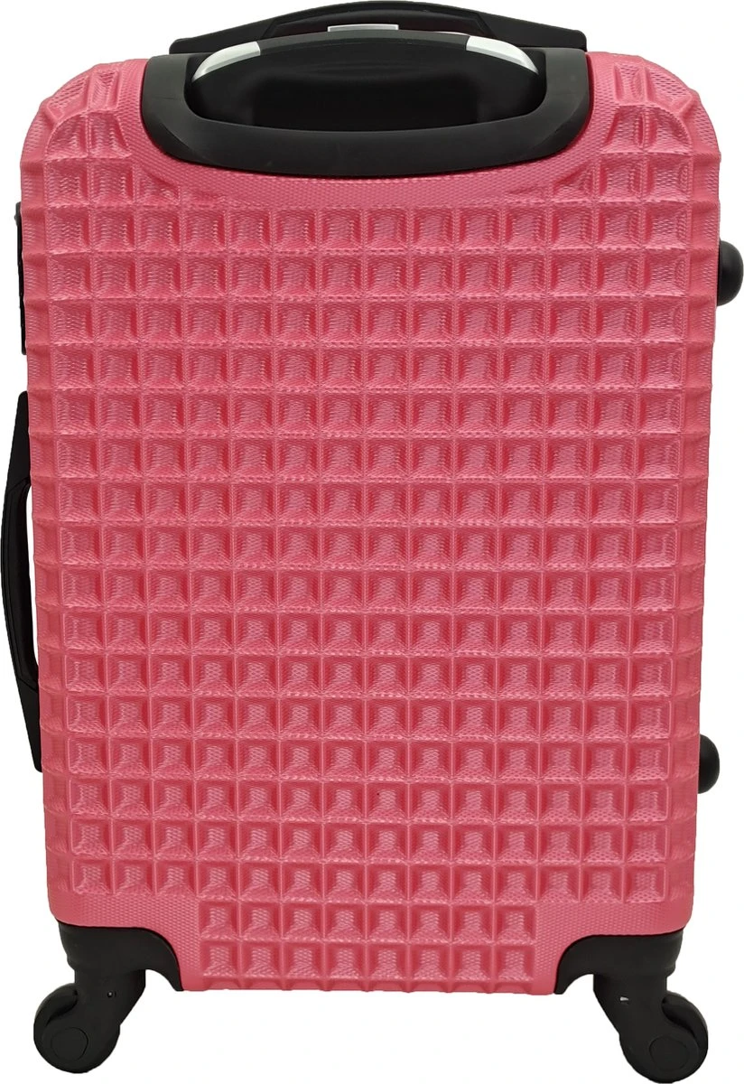 SB Travelbags Handbagage Koffer 51cm 4 Wielen Trolley - Roze - Afbeelding 9