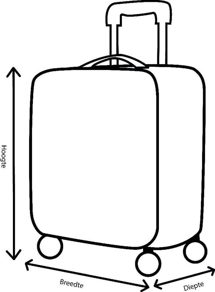 Decent Handbagage Koffer / Trolley / Reiskoffer - 42 Cm - 24 Liter - ABS - Maxi Air - Grijs - Afbeelding 17