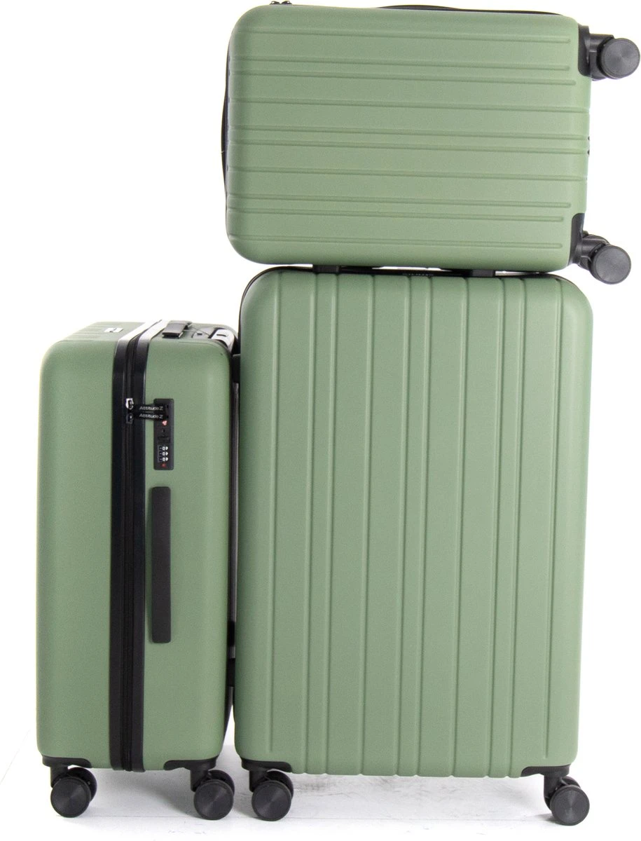 AttitudeZ Azur Handbagage Olijfgroen 55cm - TSA-slot - Afbeelding 6