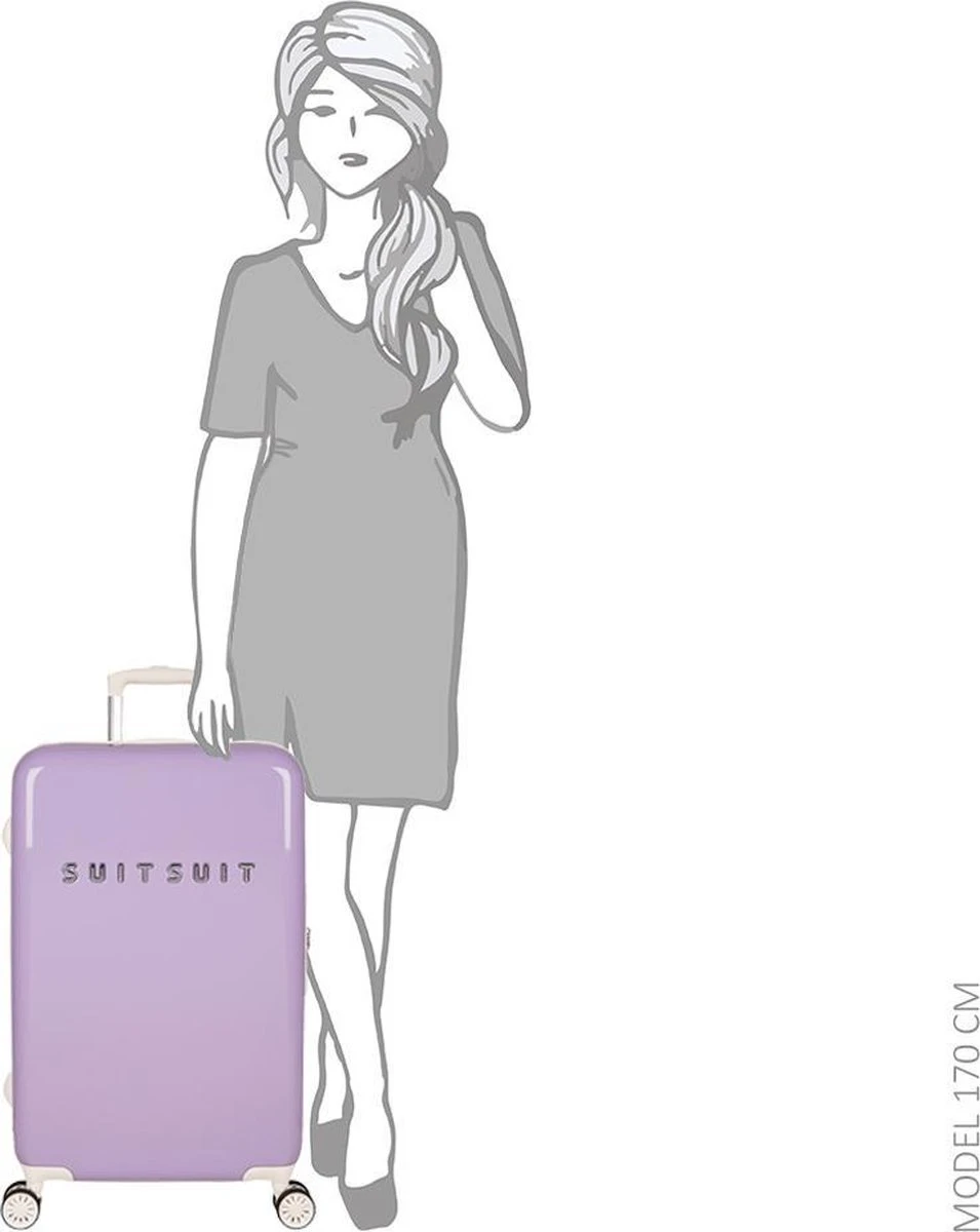 SUITSUIT - Fabulous Fifties - Royal Lavender - Reiskoffer (66 Cm) - Afbeelding 16