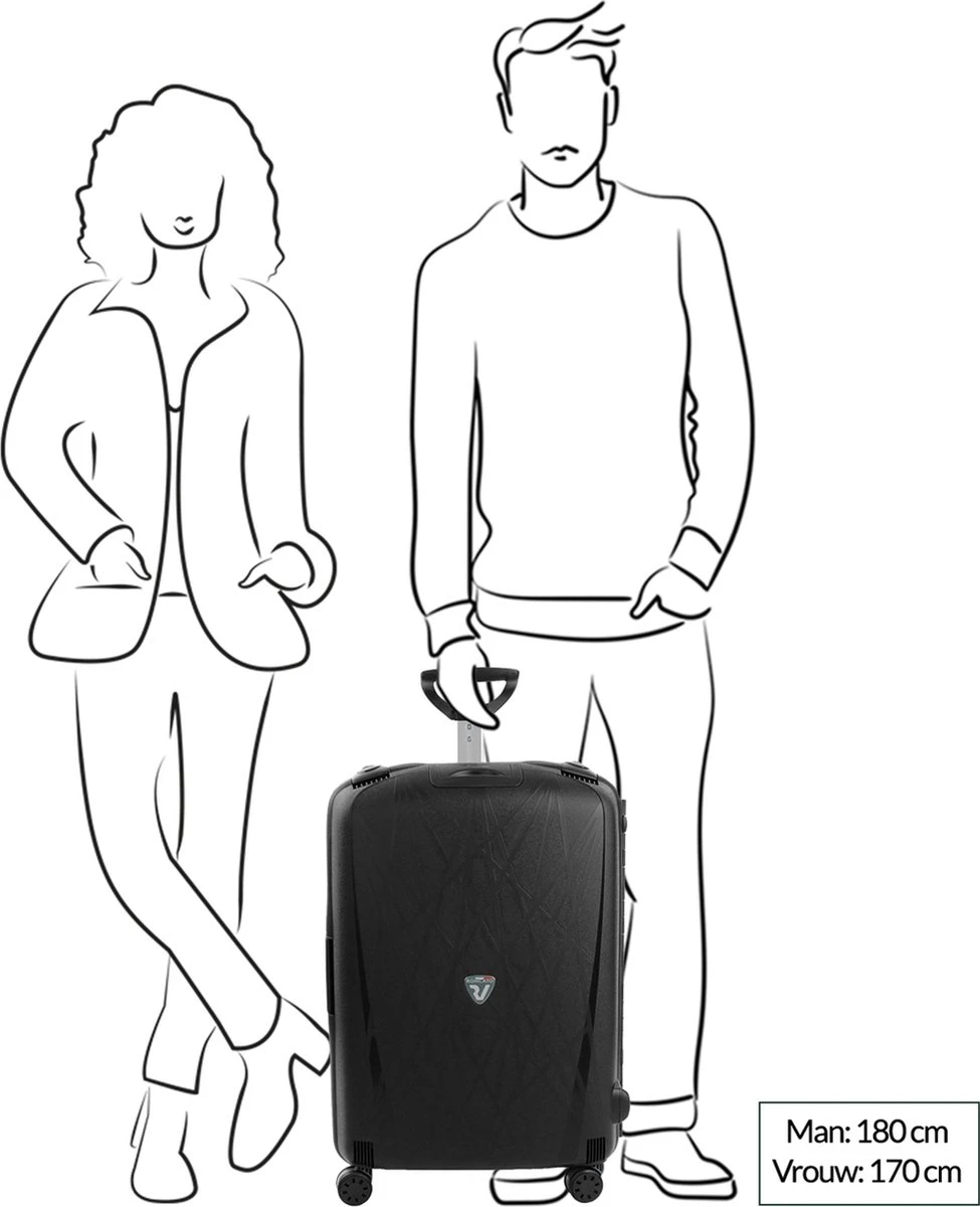 Roncato Light 4 Wiel Trolley 68 Avio Blue - Afbeelding 20